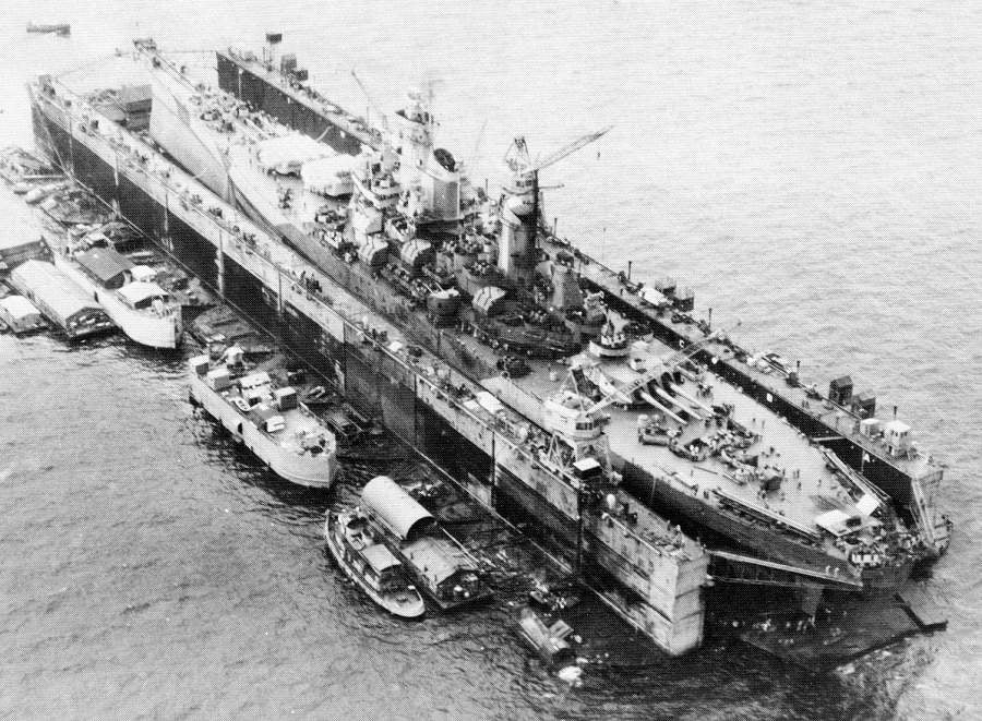 These 12 rare photos show the island city the US Navy built to invade Japan