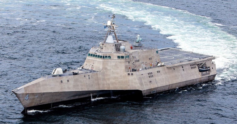 Navy’s Littoral Combat Ship destroys swarming boat attack in test