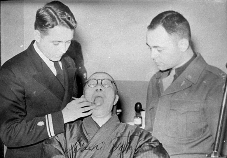 A sailor snuck ‘Remember Pearl Harbor’ onto Tojo’s dentures before his war crime trial