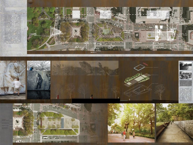 Here are the five finalists competing to design the World War I Memorial