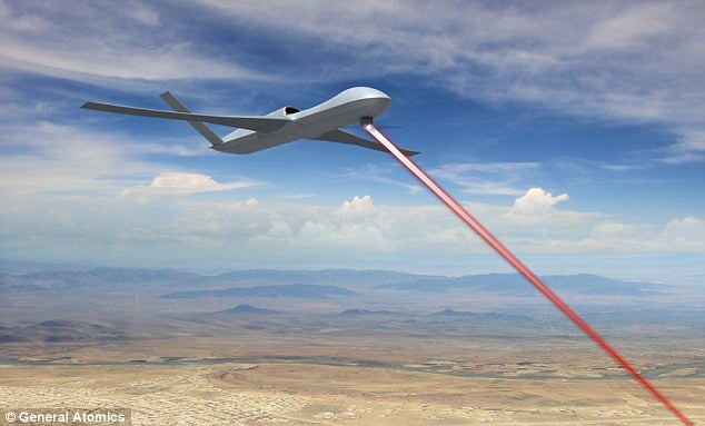 US Air Force fighters & drones will fire laser weapons by the 2020s