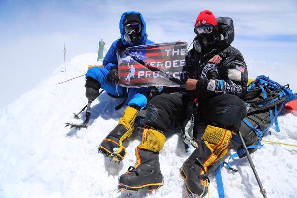 This Marine is the first combat wounded veteran to reach the summit of Mount Everest