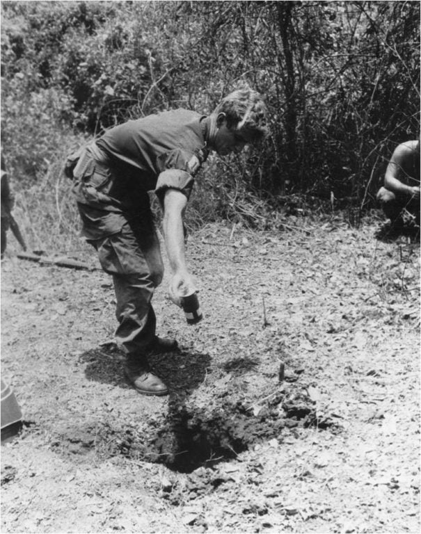 American troops tried to find Viet Cong tunnels using witching rods