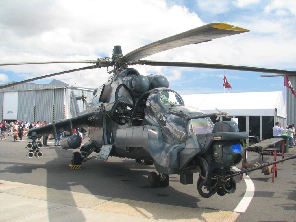 Take a closer look at the cinematic villain helicopter of the 1980s: The Mi-24 Hind
