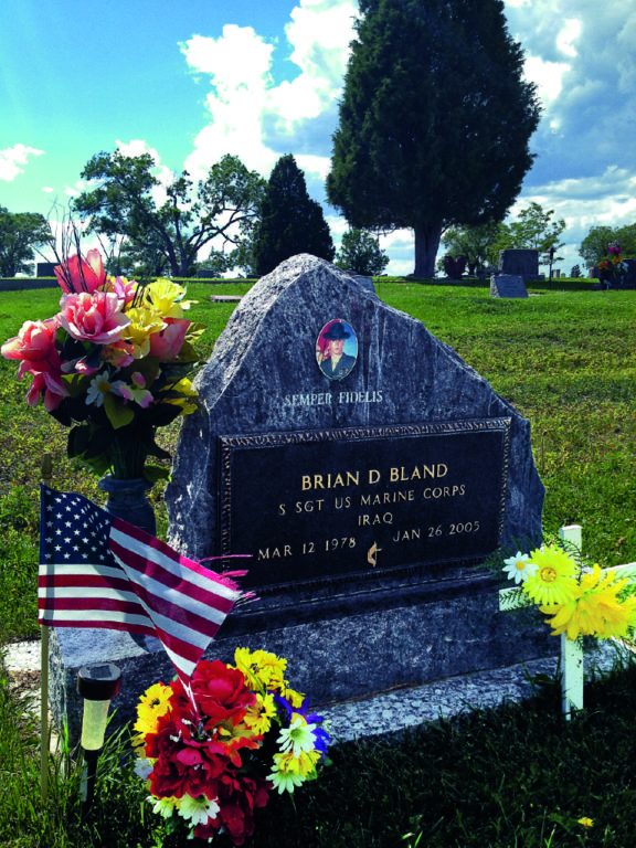  Gravesite of Brian D. Bland, KIA, Newcastle, Wyoming. (Photo courtesy of J. Kael Weston)