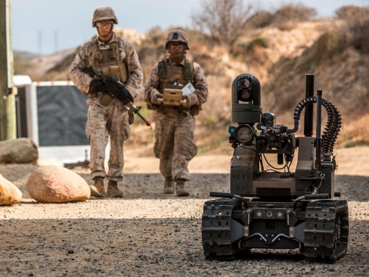 The Marines are testing this machine gun-wielding death robot