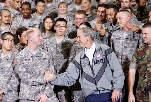 27 times the Commander-in-Chief visited a combat zone