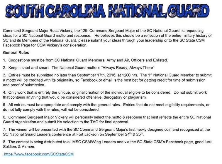 SC National Guard apparently missed the “Boaty McBoatface” flail a few months back