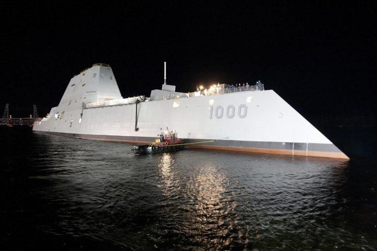 The Navy’s ‘first-of-its-kind’ stealthy destroyer is one step closer to activation