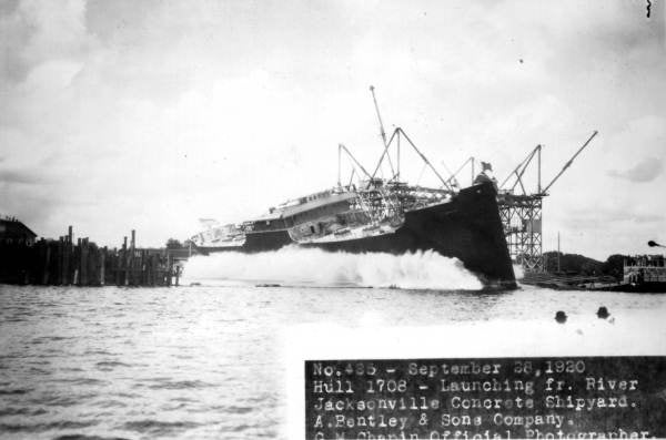 The US Navy built 12 concrete ships for World War I