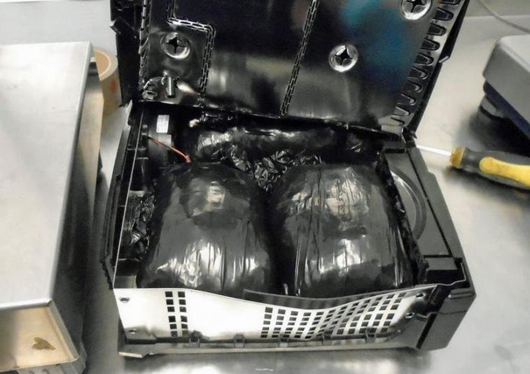 Border agents in Arizona intercepted an Xbox crammed with meth