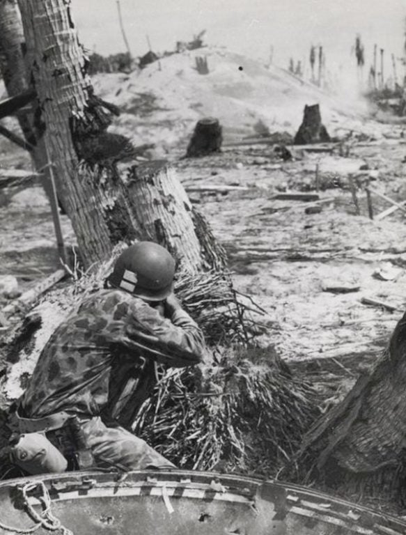 77 years later, WWII vet shares memories at Marine graduation