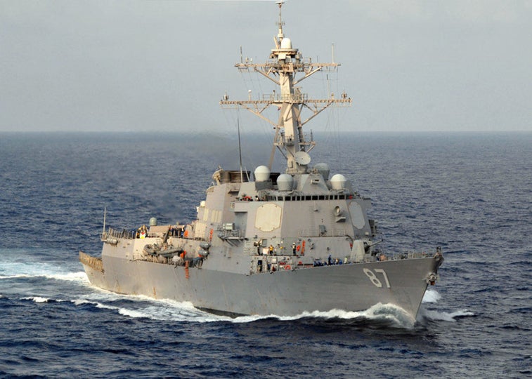 Navy destroyer fires missiles in self-defense