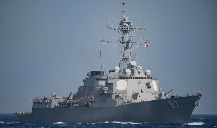 The US Navy strikes back after dodging rebel missiles off of Yemen