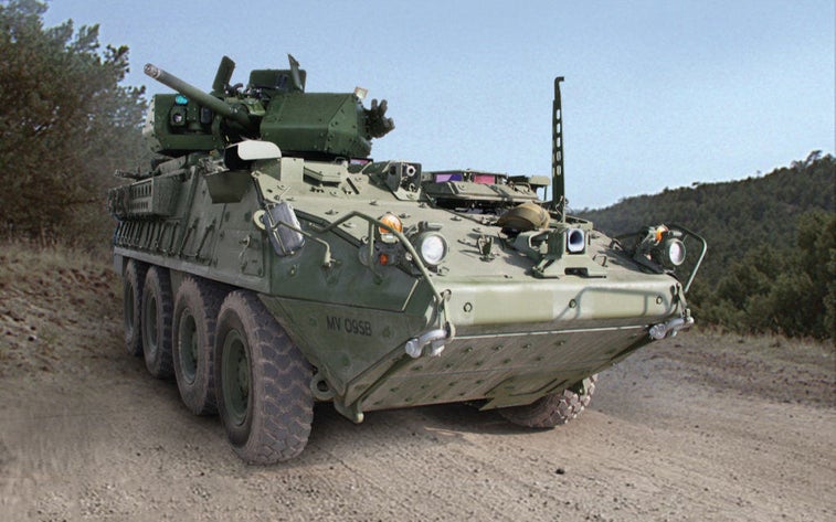 The Army went old school and named this Stryker the ‘Dragoon’