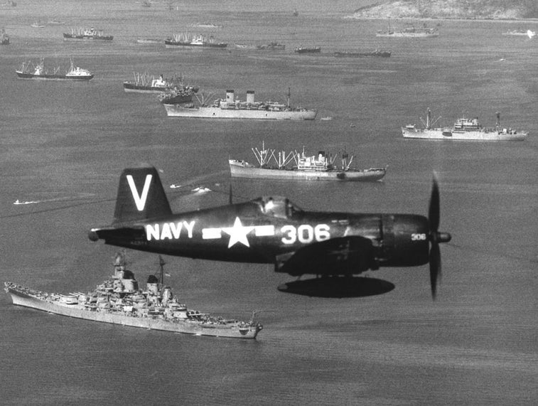 This was the final combat flight for the P-51 Mustang and F4U Corsair