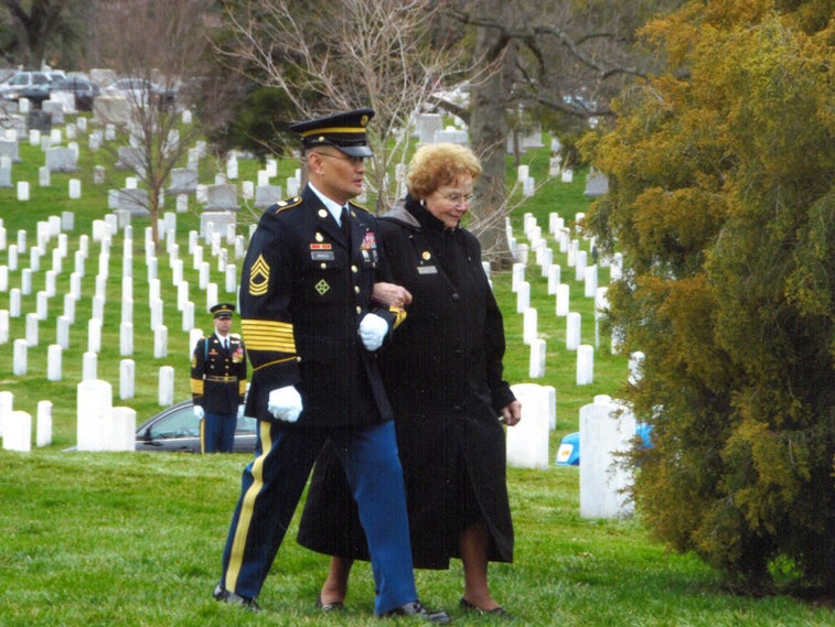 These ladies attend every funeral at Arlington so no one is buried alone