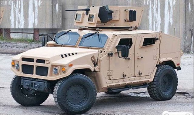 Army JLTV armed with lethal 30mm cannon