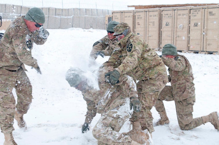 The snowball fight with snipers I’ll never forget