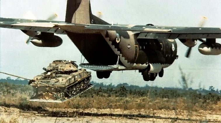 This is the last tank airborne units jumped into combat