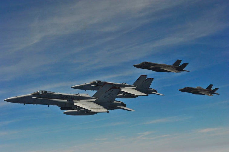 Marine Aviators will fly in the F-35 Vs. Super Hornet review
