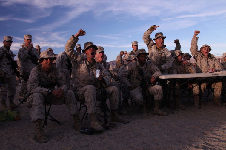 14 photos that show how deployed troops watch the Super Bowl