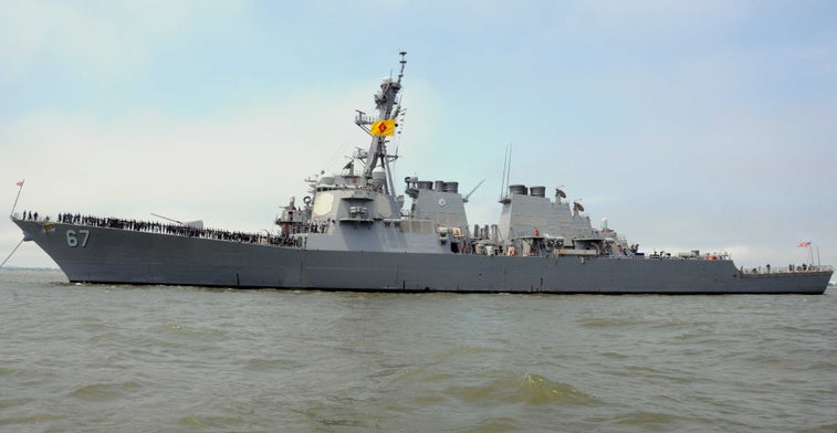 USS Cole steams back to site of deadly 2000 suicide attack