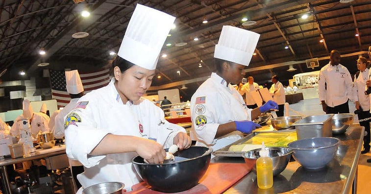 Don’t you wish you had these military chefs in your chow hall?