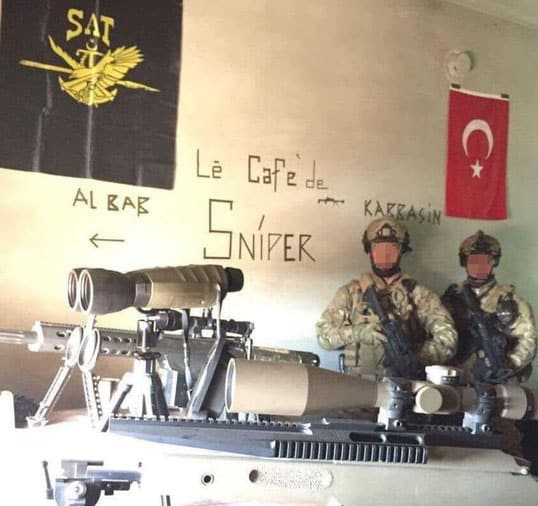 Turkish special forces opened a ‘sniper cafe’ on the front line against ISIS