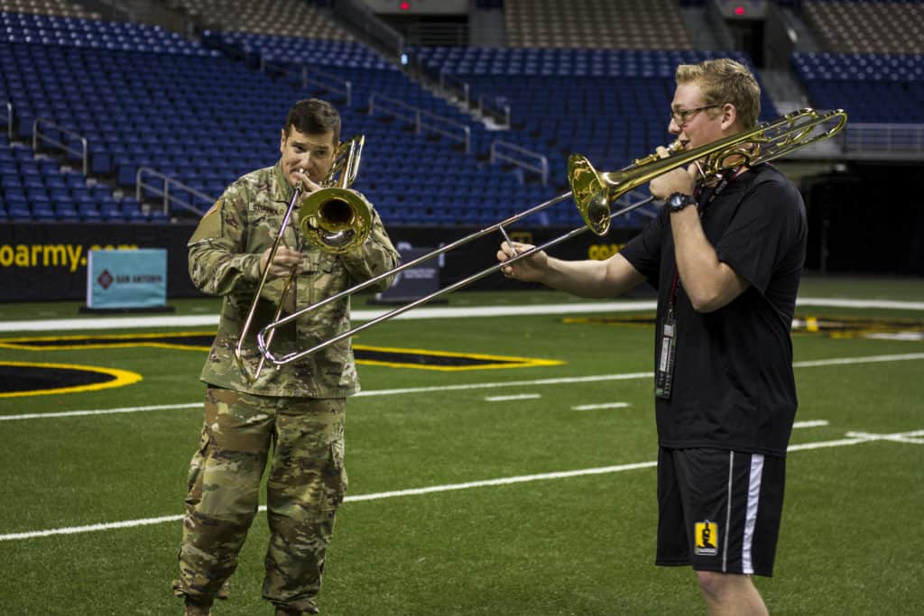 Watch this Army NCO absolutely slay ‘bumblebee’ on the trombone