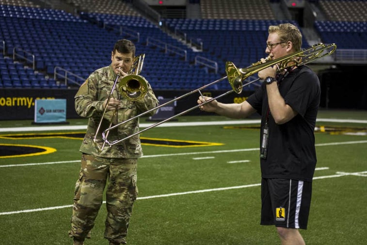Watch this Army NCO absolutely slay ‘bumblebee’ on the trombone