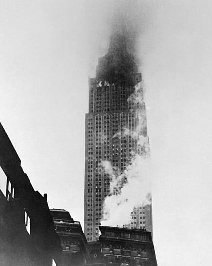 That time an Army Air Corps bomber crashed into the Empire State Building