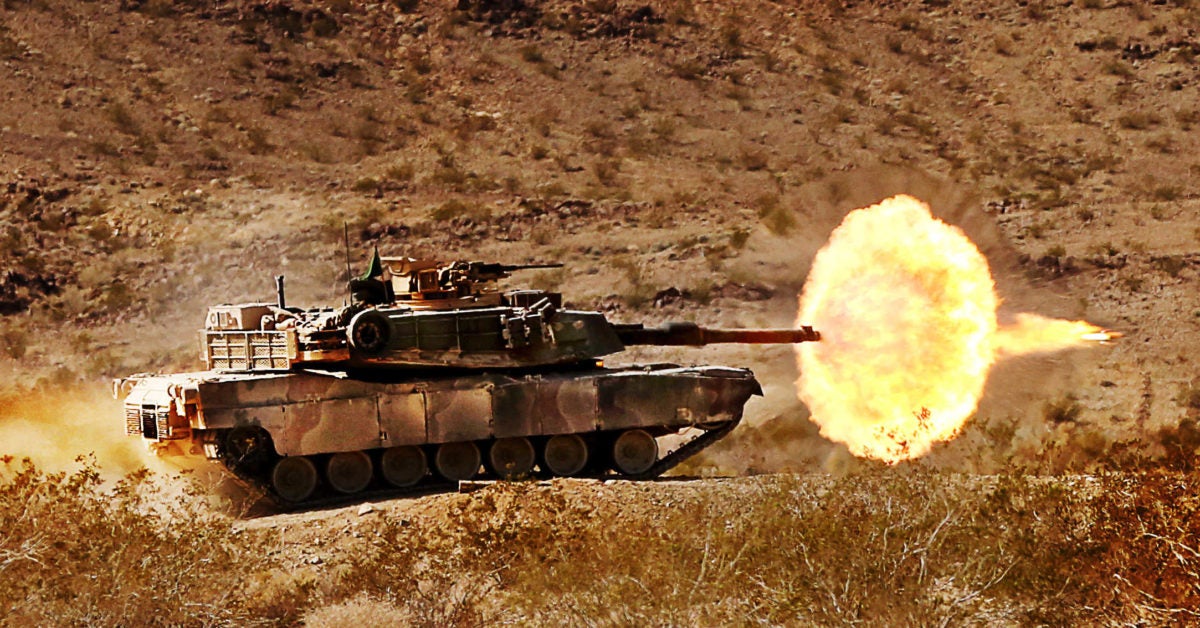 light Army sound. U.S Inertial mechanism Abrams The Tank