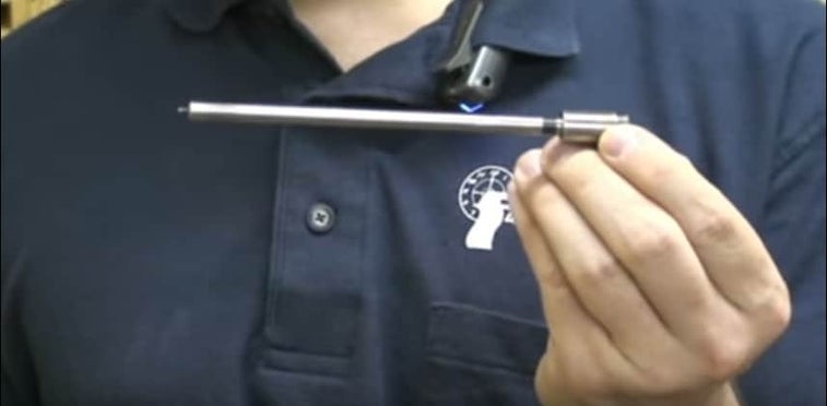 This ingenious 1911 pistol modification turns it into a dart gun