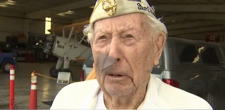 World War II vet gets awesome 99th birthday present