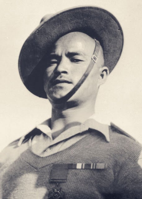 This knife-wielding Gurkha rushed four enemy foxholes and a bunker to save his unit