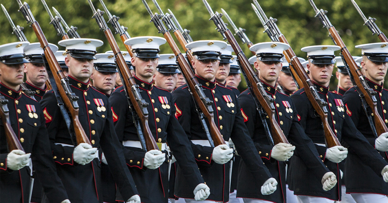 Here’s what it takes to be on the Marine Silent Drill Team