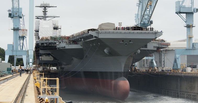 The Navy just took delivery of the world’s most advanced aircraft carrier