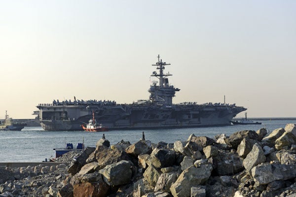 A third US carrier is steaming its way towards North Korea
