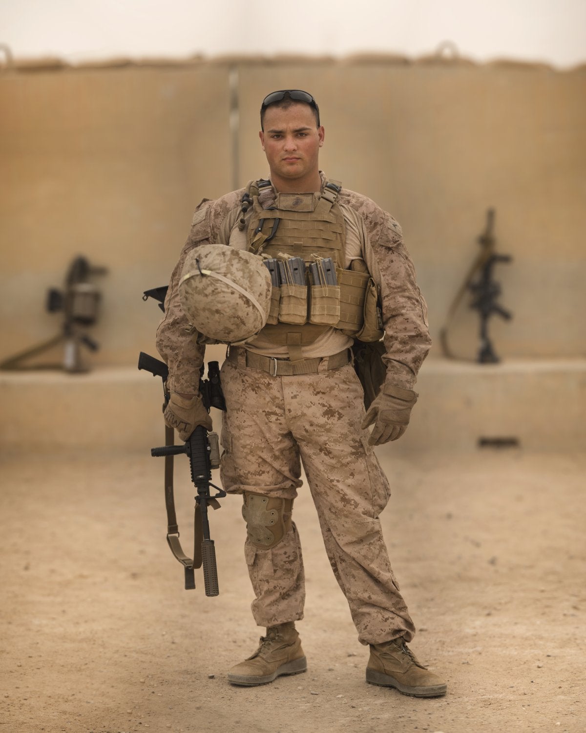 A US Marine photographer shot these beautiful portraits of troops overseas