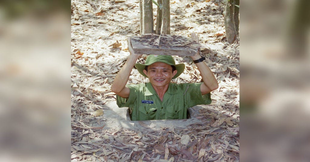 entrance to Viet Cong tunnels
