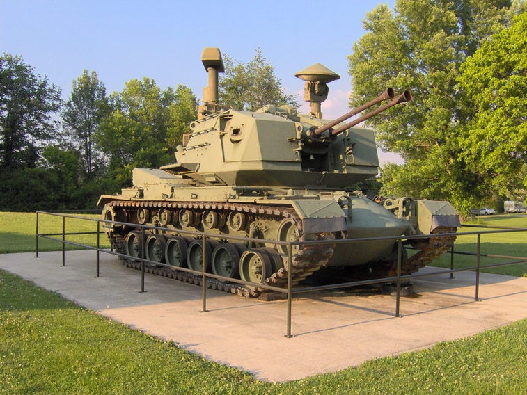 This was the anti-aircraft tank more likely to attack toilets than jets