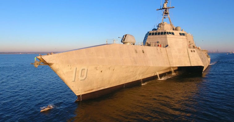 USS Gabrielle Giffords completes maiden voyage and arrives at its home port in San Diego