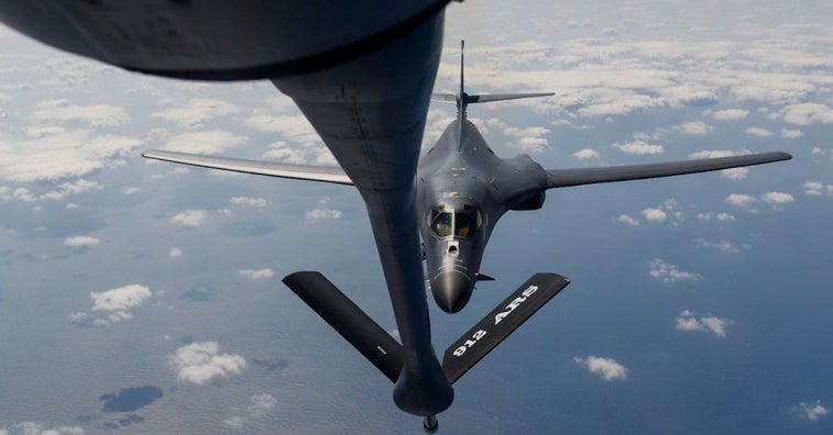 Watch this close-call during an air refueling operation