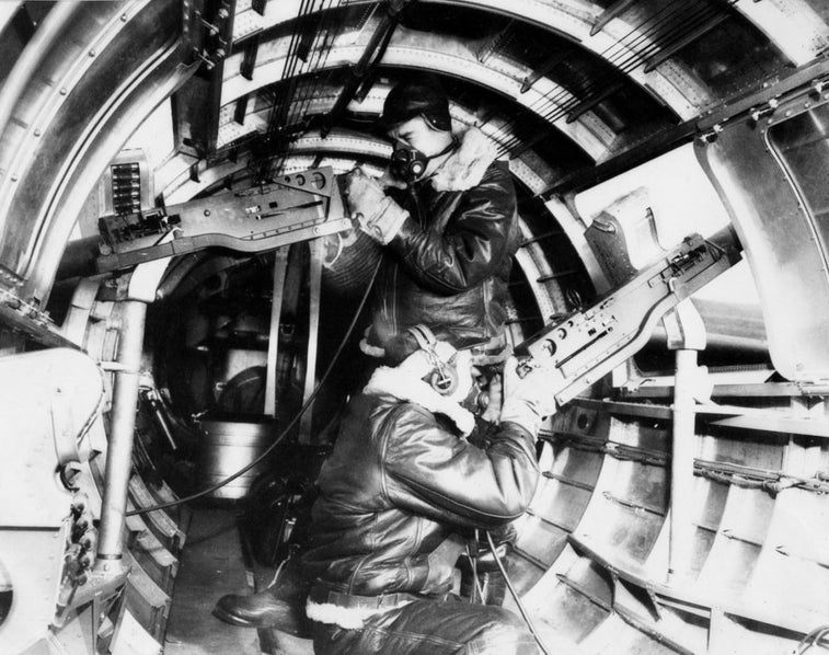 Here is how aerial gunners were trained to fight their way past the Luftwaffe