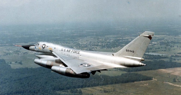 See how a B-58 Hustler crew averted disaster after a takeoff went wrong