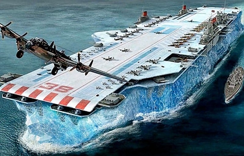 This was Canada’s WWII plan to build an aircraft carrier made of ice