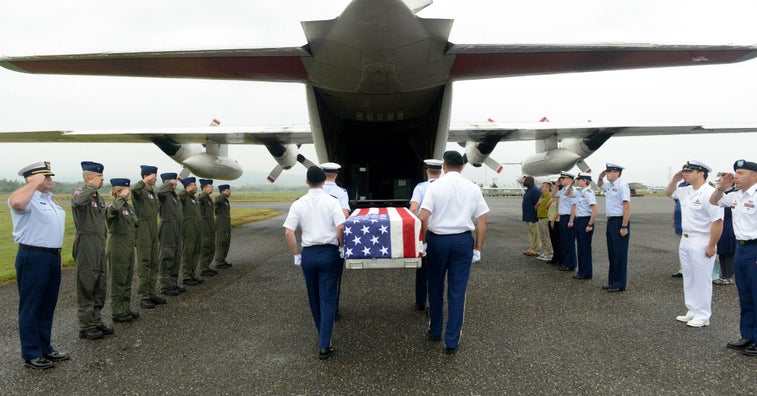 This is how the remains of a WWII hero made it home after 75 years