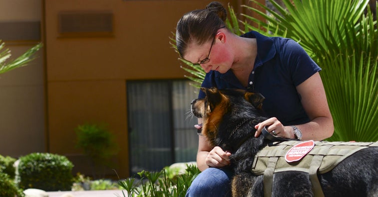 This airman just gave her military dog a second chance at life