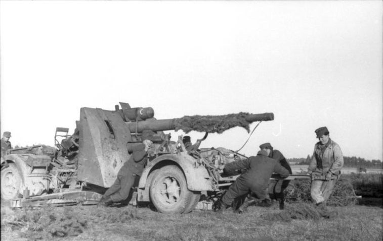 You can see the most notorious German artillery piece be fired
